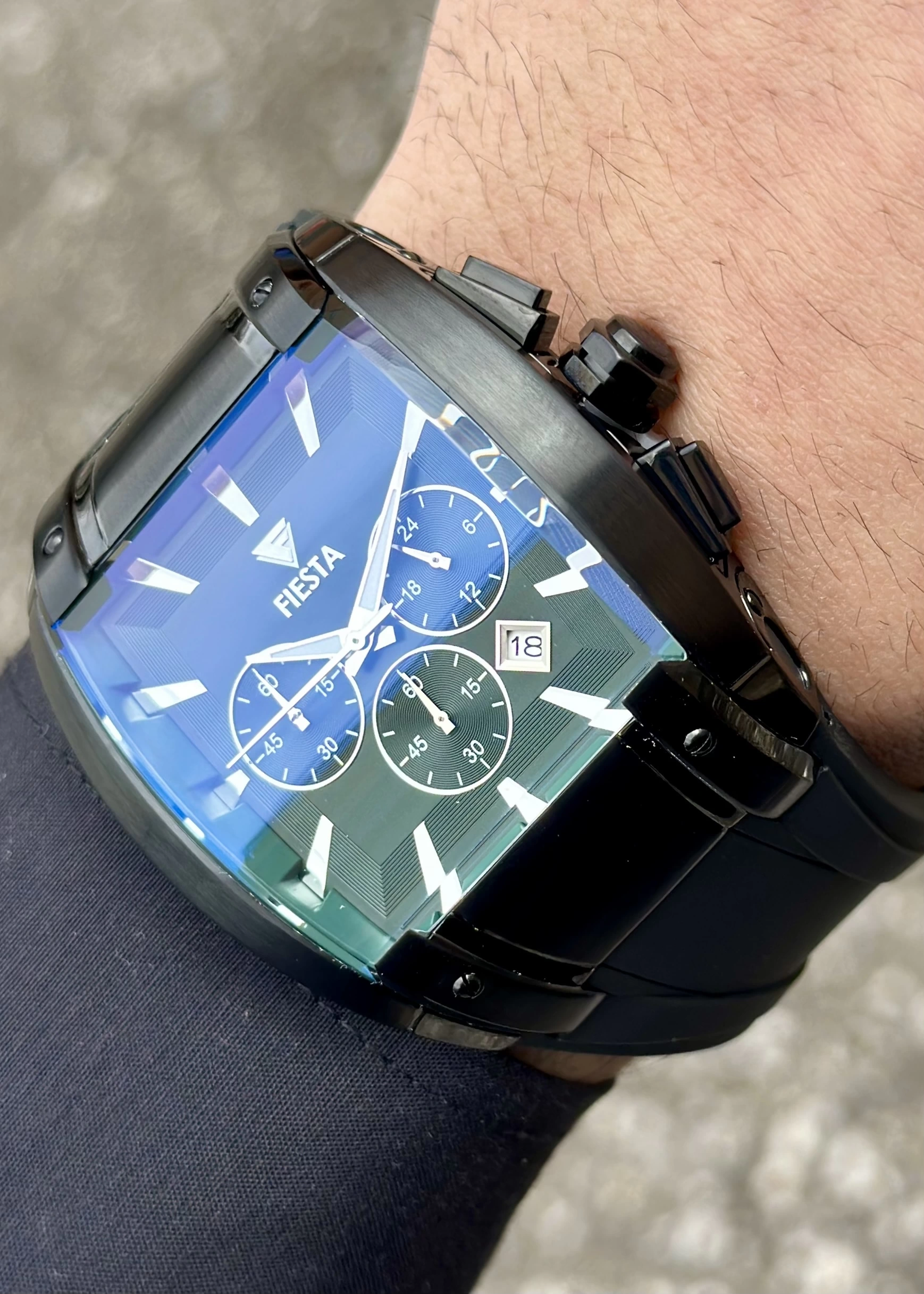 Fiesta Yeşil Çelik Kasa Erkek Kol Saati