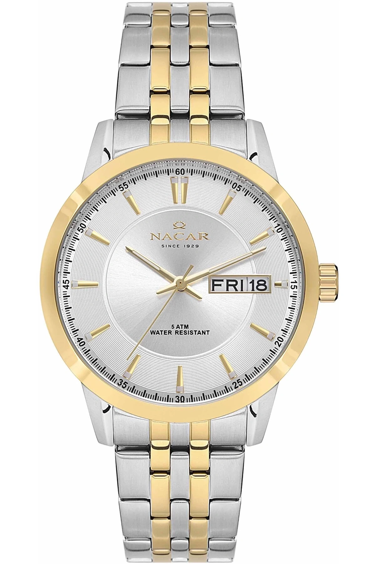 NACAR ÇELİK - SARI METAL ERKEK KOL SAATİ NC21-294740-CSM