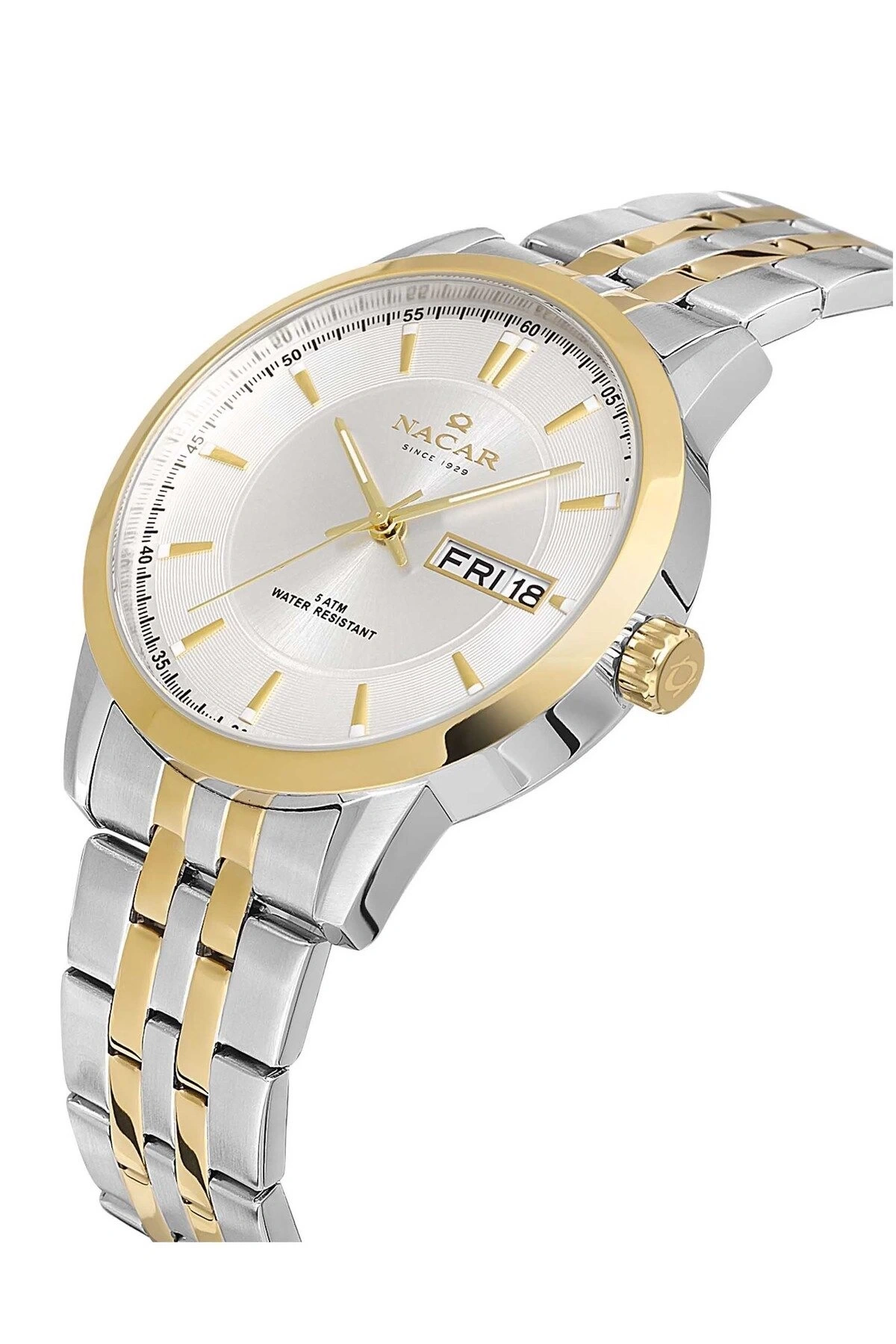 NACAR ÇELİK - SARI METAL ERKEK KOL SAATİ NC21-294740-CSM