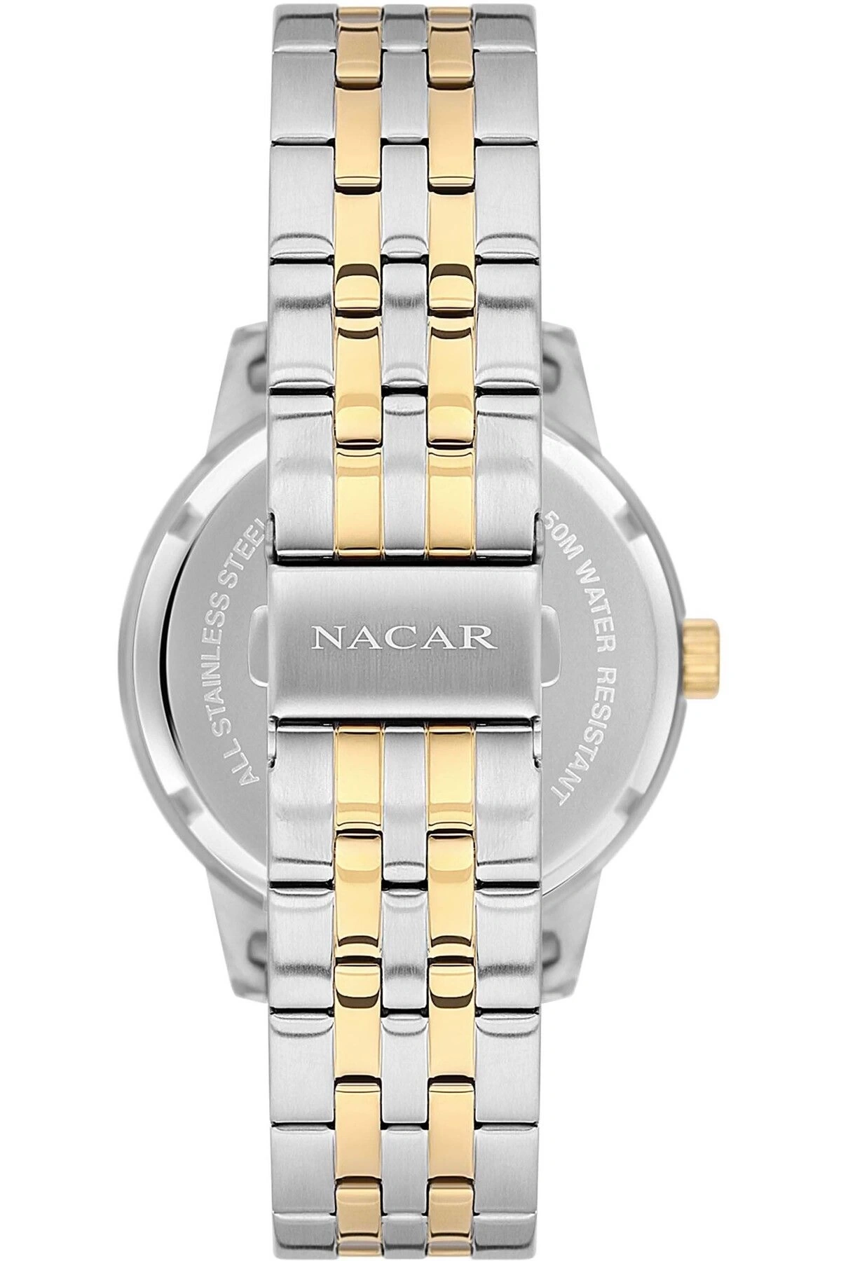 NACAR ÇELİK - SARI METAL ERKEK KOL SAATİ NC21-294740-CSM