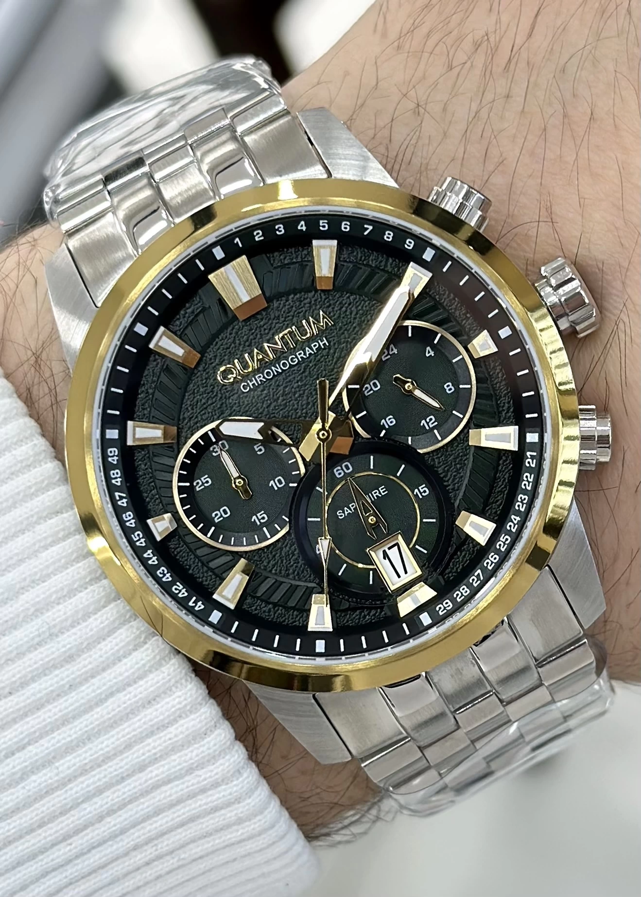 Quantum Çelik Kordon Fonksiyonlu Erkek Kol Saati