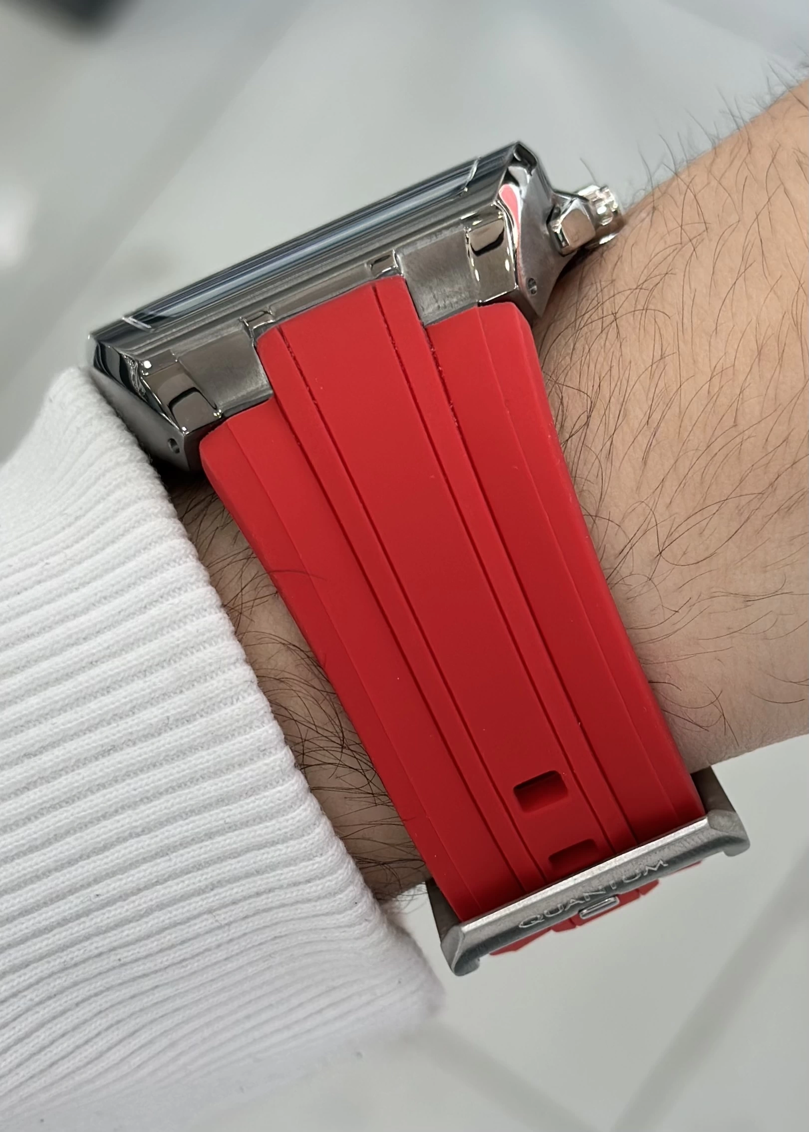 Quantum Marka Kare Kırmızı Erkek Kol Saati