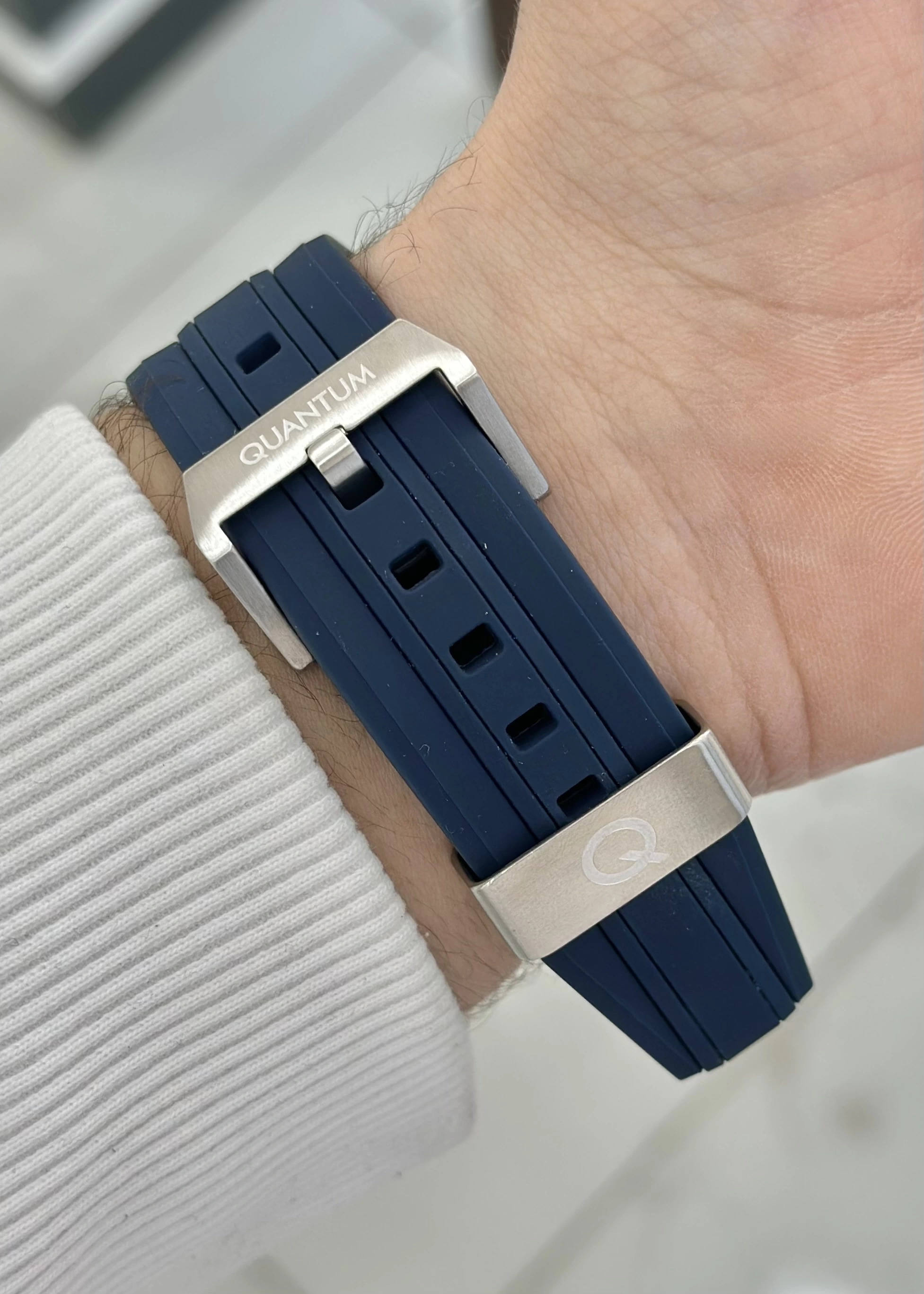 Quantum Marka Kare Mavi Erkek Kol Saati