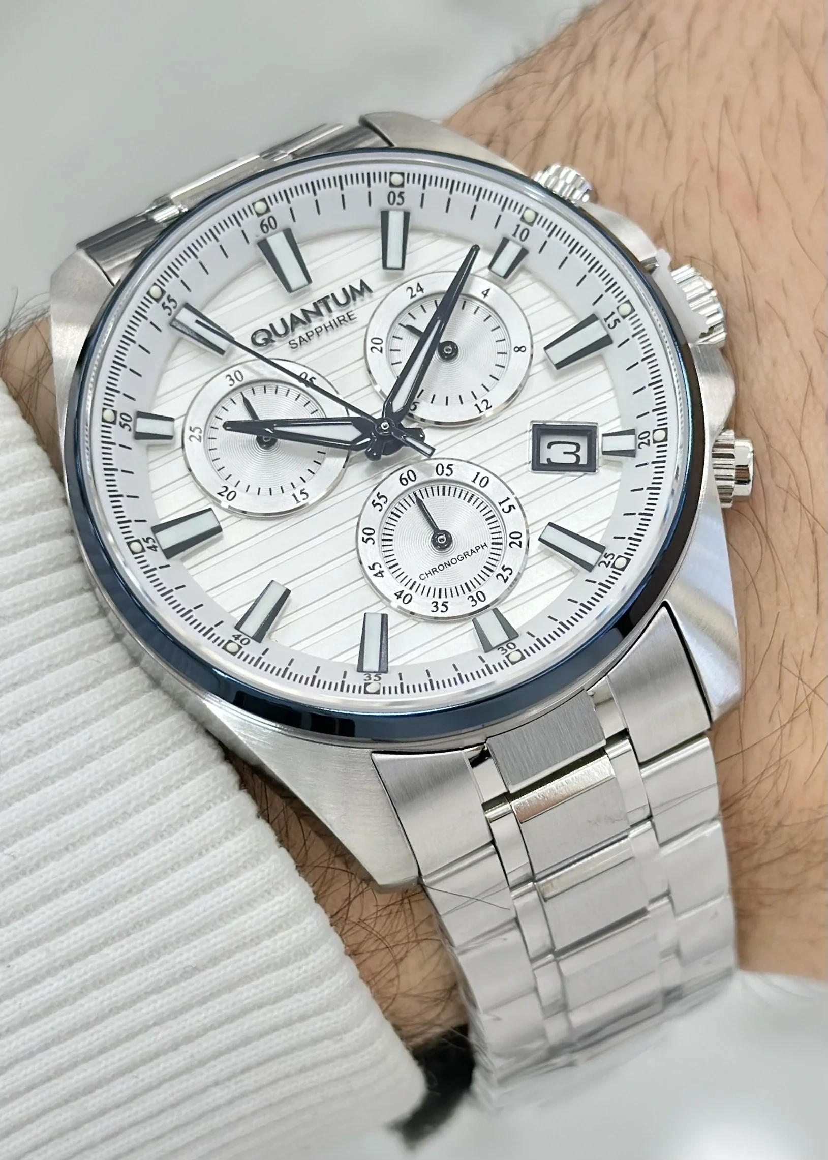 Quantum Orijinal 2 Yıl Garantili Su Geçirmez Çelik Kordon Fonksiyonlu Erkek Kol Saati