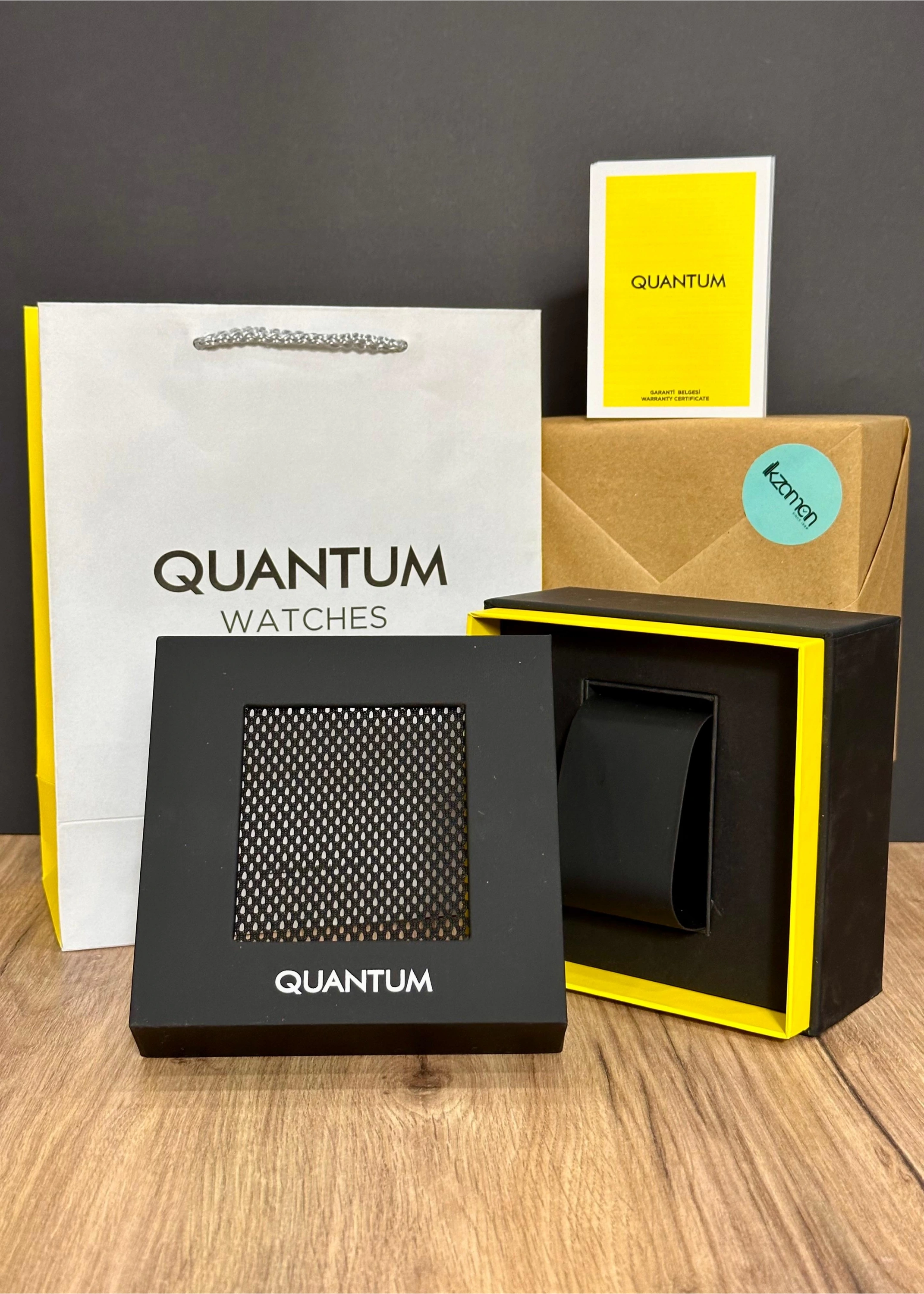 Quantum Sarı Silikon Kordon Erkek Kol Saati