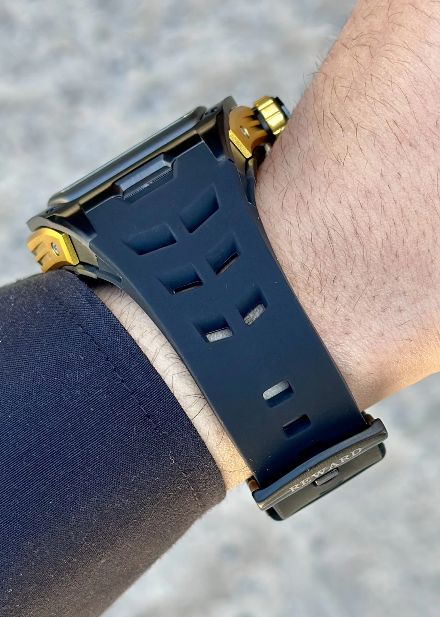 Reward Gold/Siyah Çelik Kasa Otomatik Erkek Kol Saati