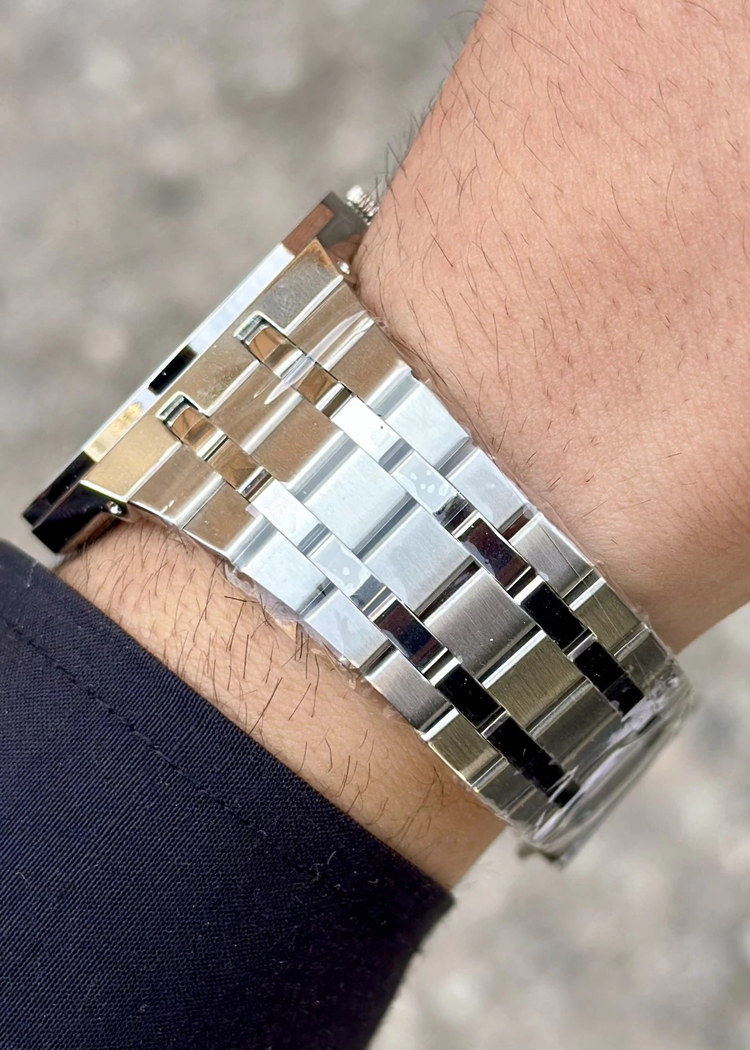 Slazenger Gümüş Renk Çelik Kordon Siyah Kadran Erkek Kol Saati