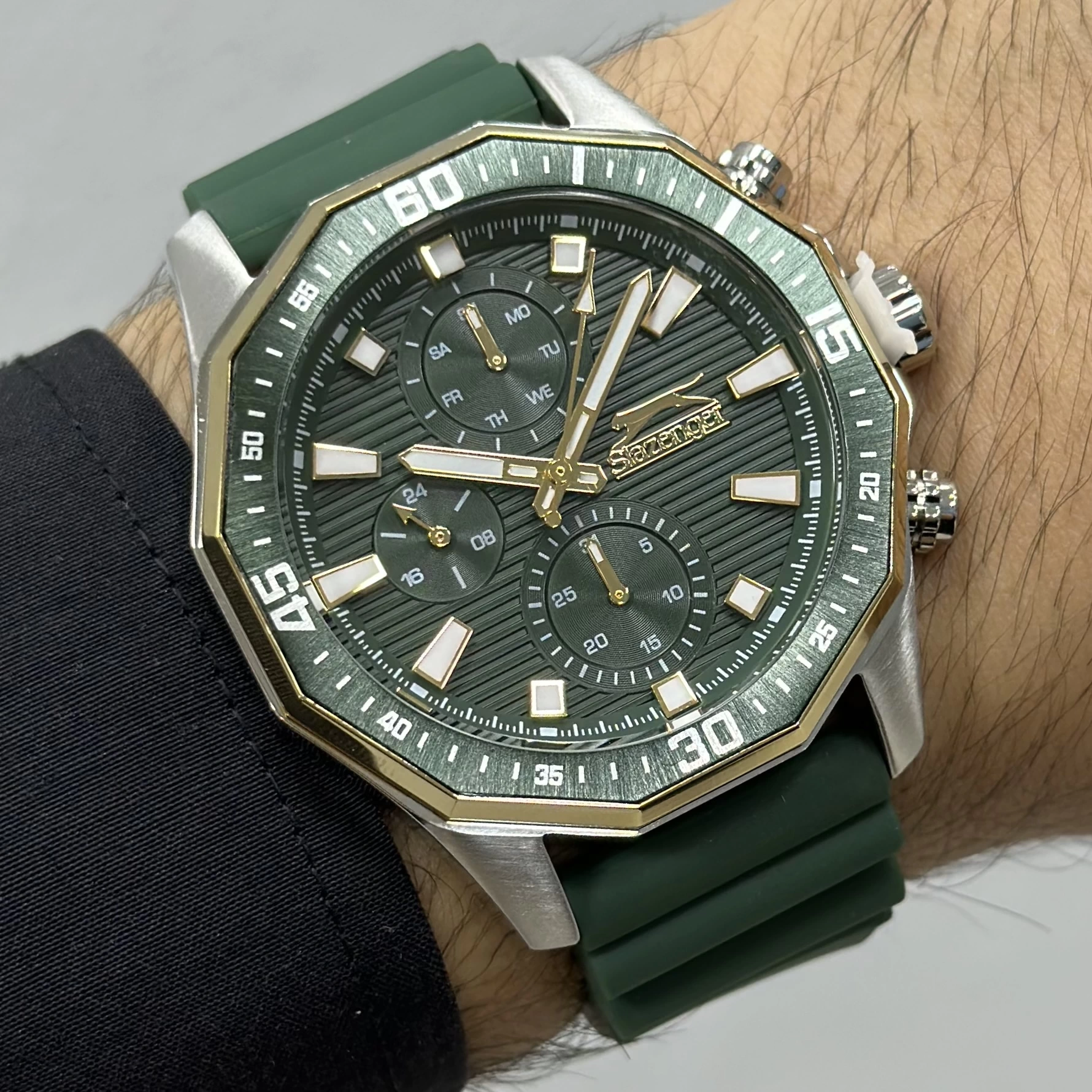 Slazenger Yeşil Silikon Kordon Erkek Kol Saati