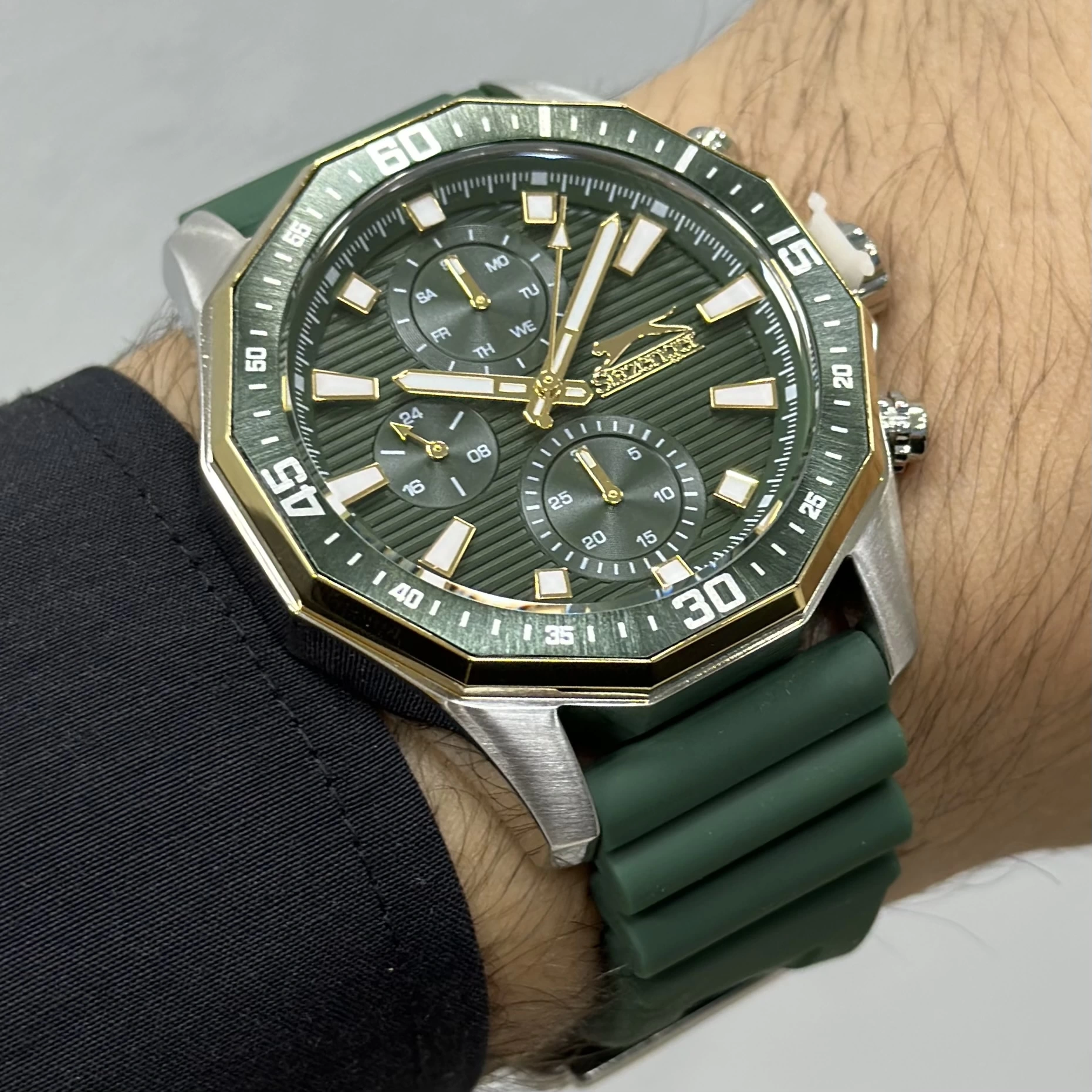 Slazenger Yeşil Silikon Kordon Erkek Kol Saati