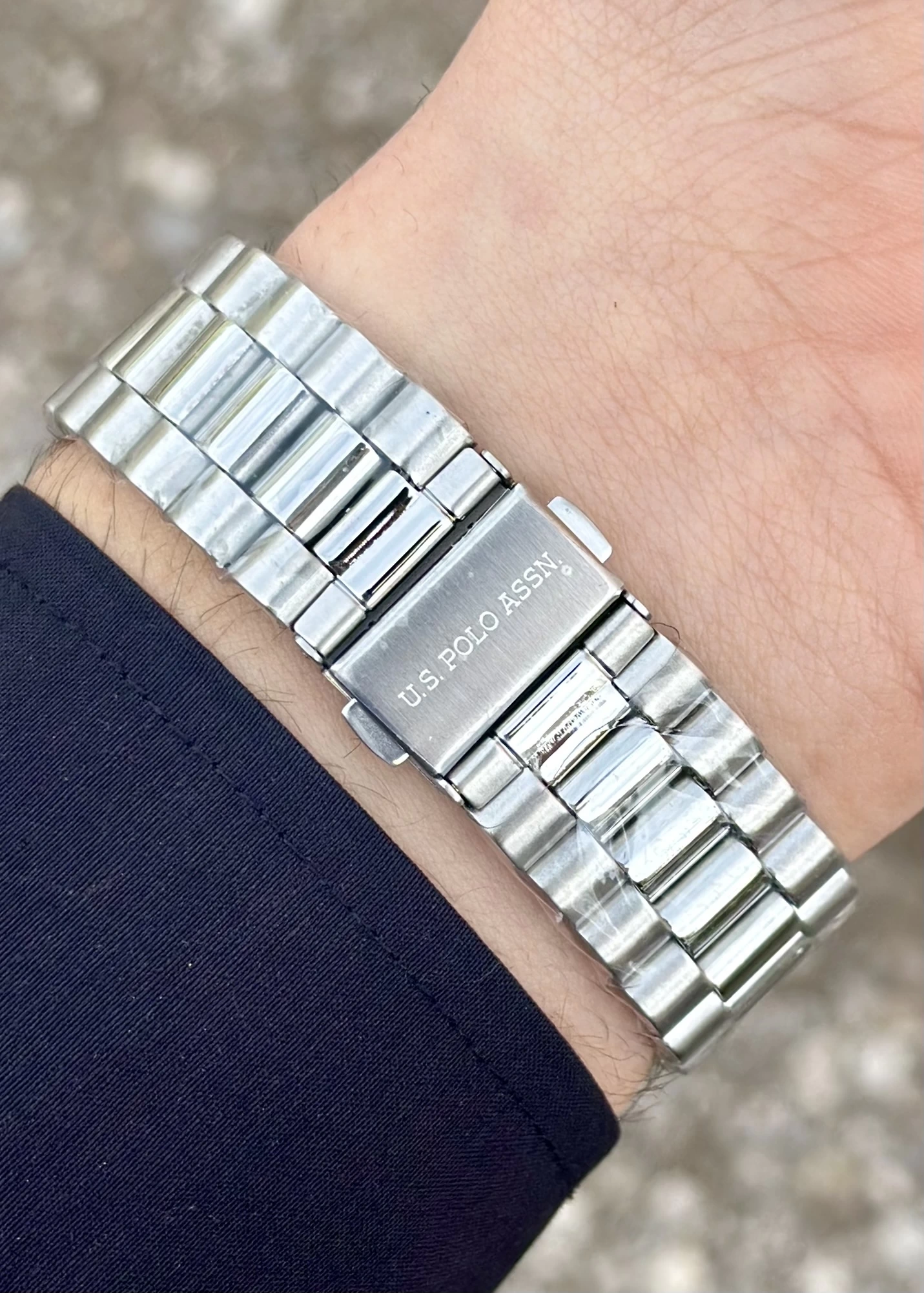 U.S. Polo Assn. USPA1095-01 Metalik Gri Çelik Erkek Kol Saati