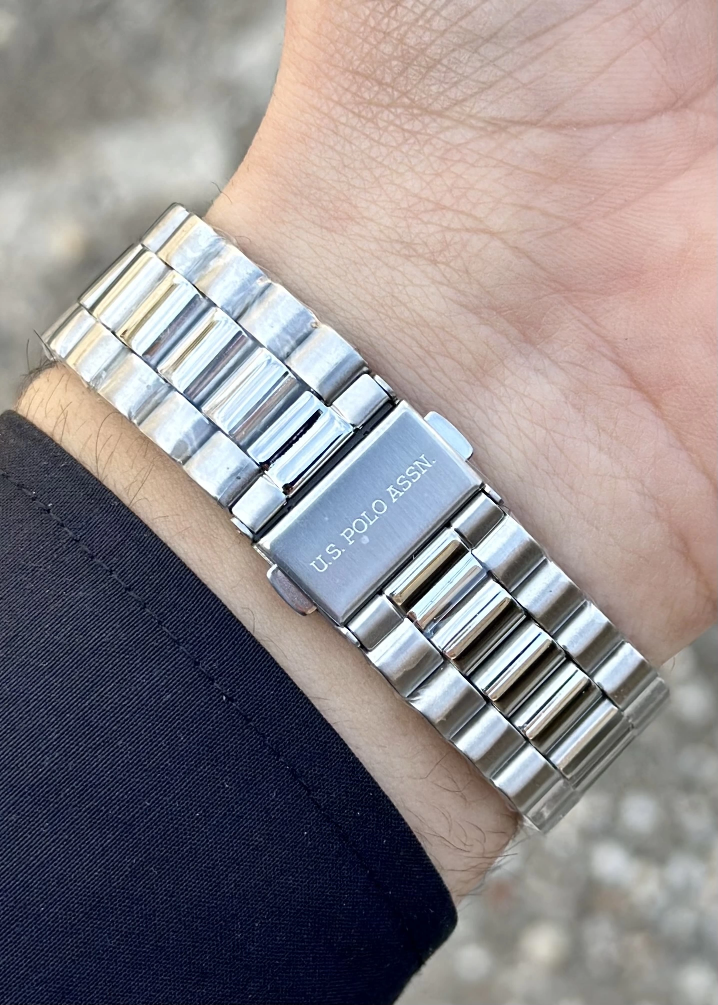 U.S. Polo Assn. USPA1095-02 Metalik Gri Çelik Erkek Kol Saati