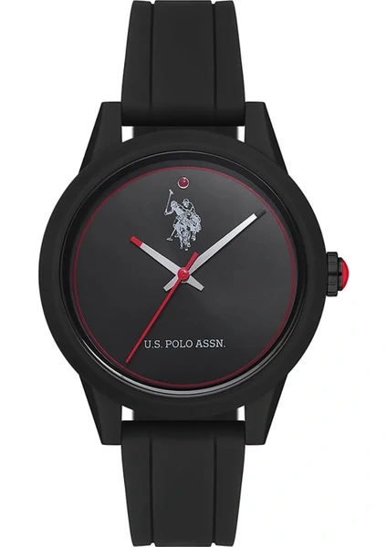 U.S. Polo Assn. USPA2007-03 Siyah Silikon Kadın Kol Saati