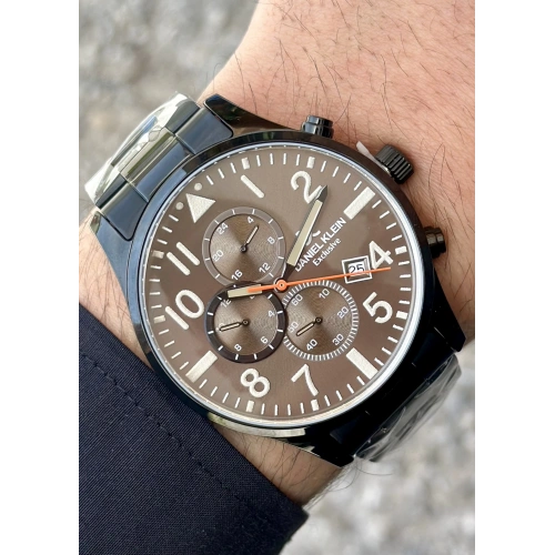 Daniel Klein Çelik Kordon Fonksiyonlu Siyah Erkek Kol Saati