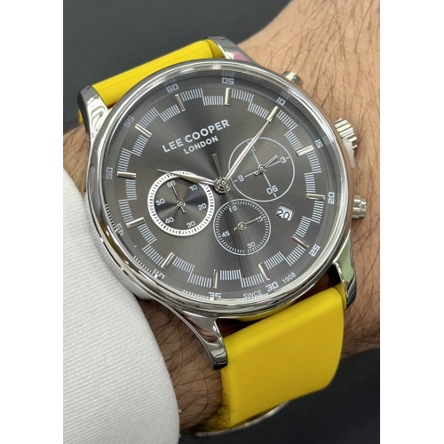 Lee Cooper Orijinal 2 Yıl Garantili Su Geçirmez Silikon Kordon Fonksiyonlu Erkek Kol Saati