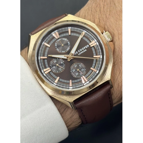 Lee Cooper Orijinal 2 Yıl Garantili Su Geçirmez Deri Kordon Fonksiyonlu Erkek Kol Saati