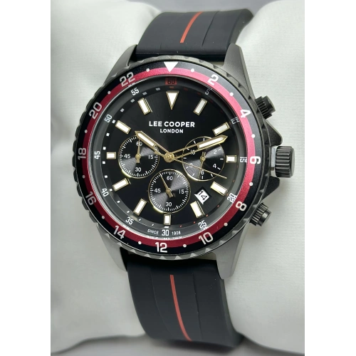 Lee Cooper Orijinal 2 Yıl Garantili Su Geçirmez Silikon Kordon Fonksiyonlu Erkek Kol Saati