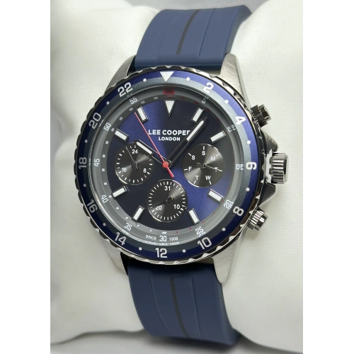 Lee Cooper Orijinal 2 Yıl Garantili Su Geçirmez Silikon Kordon Fonksiyonlu Erkek Kol Saati