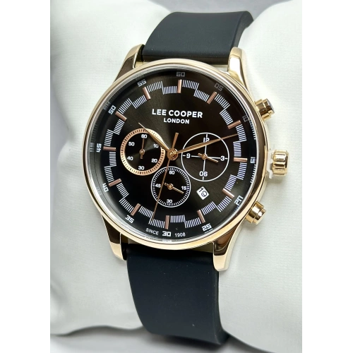 Lee Cooper Orijinal 2 Yıl Garantili Su Geçirmez Silikon Kordon Fonksiyonlu Erkek Kol Saati
