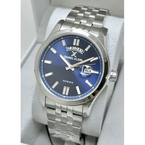 Daniel Klein Orijinal Lacivert Kadran Çelik Kordon Erkek Kol Saati ILK10768N3