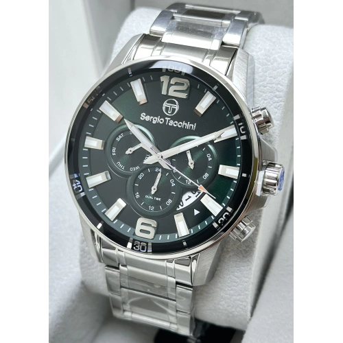 Sergio Tacchini Metal Kordon Foknsiyonlu Erkek Kol Saati