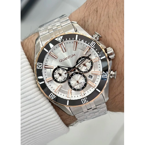 Quantum Çelik Kordon Fonksiyonlu Su Geçirmez Erkek Kol Saati