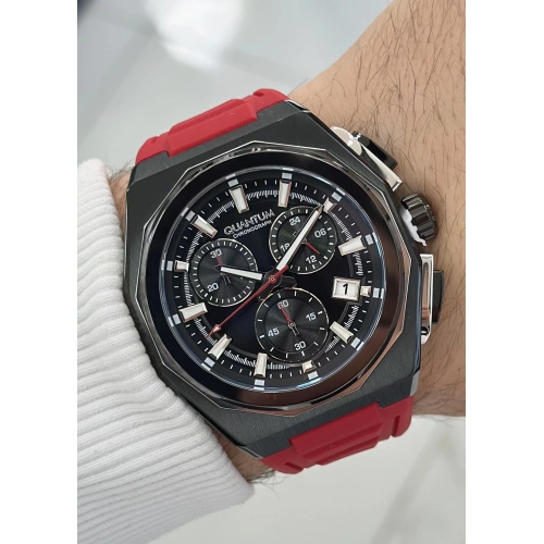 Quantum Kırmızı Silikon Kordon Fonksiyonlu Su Geçirmez Erkek Kol Saati