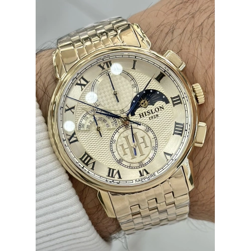Hislon ILKTM143G-02SG Orijinal Çelik Kordon Erkek Kol Saati