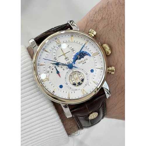 Hislon Orijinal Deri Kordon Su Geçirmez Erkek Kol Saati ILKTM105T-02KG