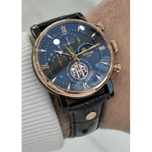 Hislon Orijinal Deri Kordon Su Geçirmez Erkek Kol Saati ILKTM105T-04BR
