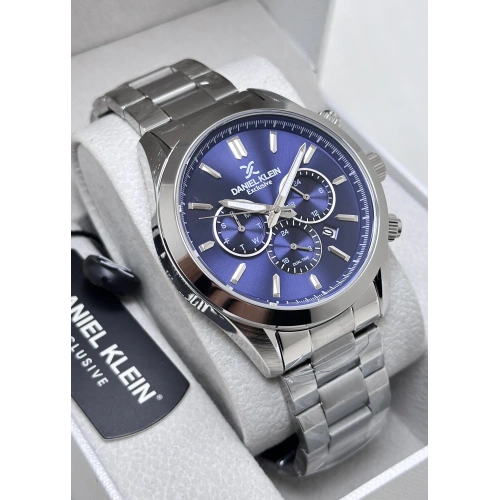 Daniel Klein Orijinal 2 Yıl Garantili Su Geçirmez Çelik Kordon Fonksiyonlu Erkek Kol Saati ILK14259G3