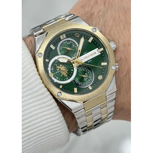 U.S. Polo Assn. Orijinal Fonksiyonlu Su Geçirmez Çelik Kordon Erkek Kol Saati ILK1121.01