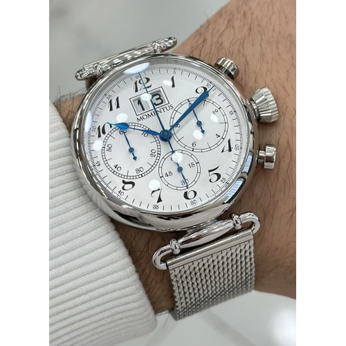 Momentus Orijinal Hasır Kordon 5ATM Su Geçirmezlik Erkek Kol Saati ILKTM250S-02SS