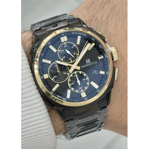 Momentus Orijinal Fonksiyonlu 5ATM Su Geçirmezlik Siyah Katran Erkek Kol Saati ILKCC307T-04SG