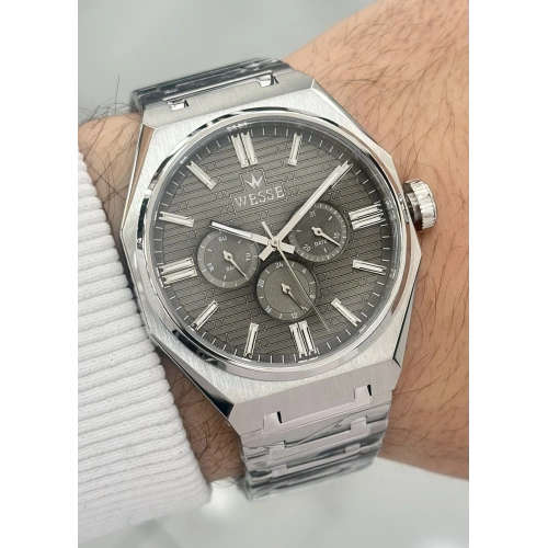 Wesse Orijinal 5ATM Su Geçirmez Fonksiyonlu Çelik Kordon Erkek Kol Saati ILK.4037.02