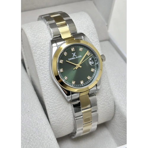 Daniel Klein Orijinal Yeşil Katran Su Geçirmez Metak Kordon Kadın Kol Saati ILK245.32