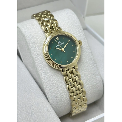 Momentus Orijinal 2 Yıl Garantili Yeşil Katran Çelik Kordon Kadın Kol Saati ILKCW298G-15SG