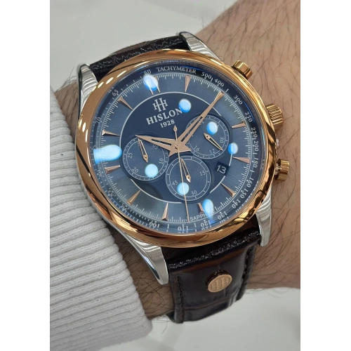 Hislon Orijinal Deri Kordon Su Geçirmez Erkek Kol Saati ILKMS101T-11KR