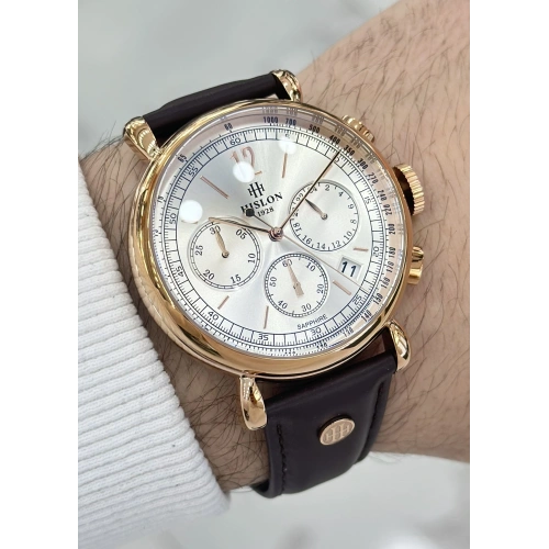 Hislon Orijinal Deri Kordon Su Geçirmez Erkek Kol Saati ILKMS100R-02KR