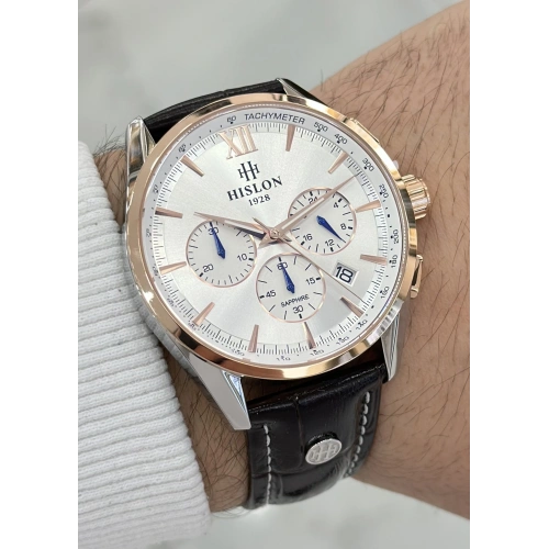 Hislon Orijinal Deri Kordon Su Geçirmez Erkek Kol Saati ILKMS206T-02KR