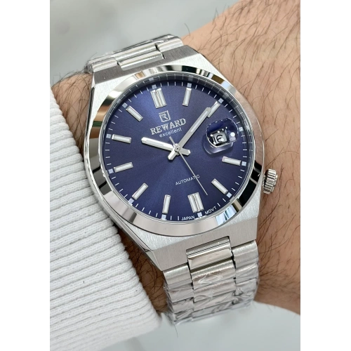 Reward Orijinal 2 Yıl Garantili Lacivert Katran Çelik Kordon Otomatik Erkek Kol Saati ILK.23.SS