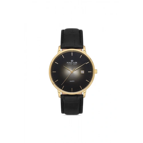 NACAR Siyah Deri Erkek Kol Saati NC35-290037-DBL1