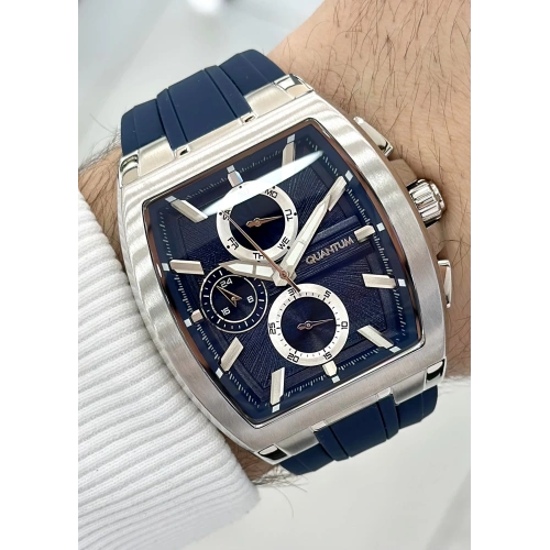 Quantum Marka Kare Mavi Erkek Kol Saati