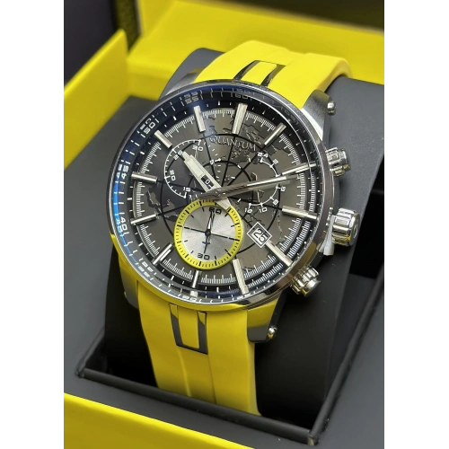 Quantum Sarı Silikon Kordon Erkek Kol Saati