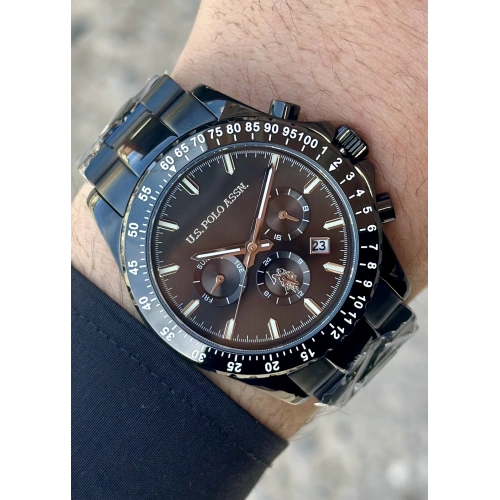 U.S. Polo Assn. USPA1052-07 Siyah Çelik Erkek Kol Saati