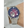 Momentus Orijinal 10ATM Su Geçirmezlik Çelik Kordon Otomatik Erkek Kol Saati ILKMM102S-14SS