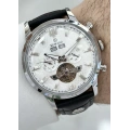 Reward Orijinal Siyah Deri Kordon Otomatik Su Geçirmez Erkek Kol Saati ILK.7661