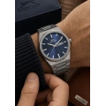 Slazenger Damat Nişan Hediyesi Çelik Kordon Orijinal Su Geçirmez Lacivert Kadran Erkek Kol Saati