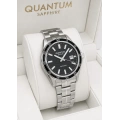Qunatum Orijinal 2 Yıl Garantili Safir Cam 10ATM Su Geçirmezlik Çelik Kordon Erkek Kol Saati