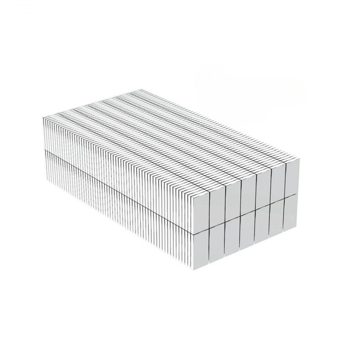 10 Adet 15x10x1.5 mm Köşeli Neodyum Mıknatıs N35 Magnet Dayanıklı Nikel Kaplama