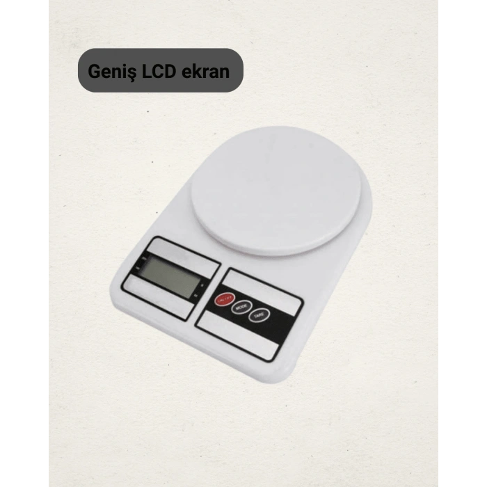 10 Kg Kapasiteli Lcd Ekranlı Dijital Mutfak Tartıs